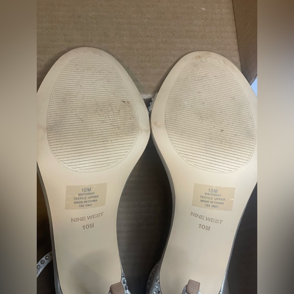 Nine West Women's Bridal Toria Ankle Strap Stiletto Sandal size 10 - Picture 8 of 9